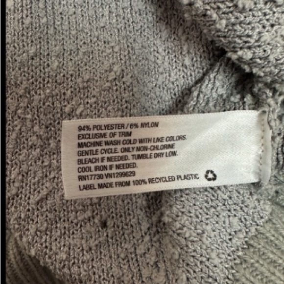 Knox Rose size large long sleeved gray crewneck sweater - Picture 3 of 5